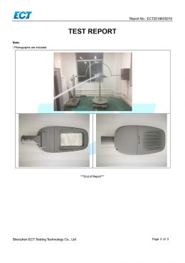EK IP66 TEST Sertifikası