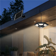 veranda güneş enerjisiyle çalışan ışık